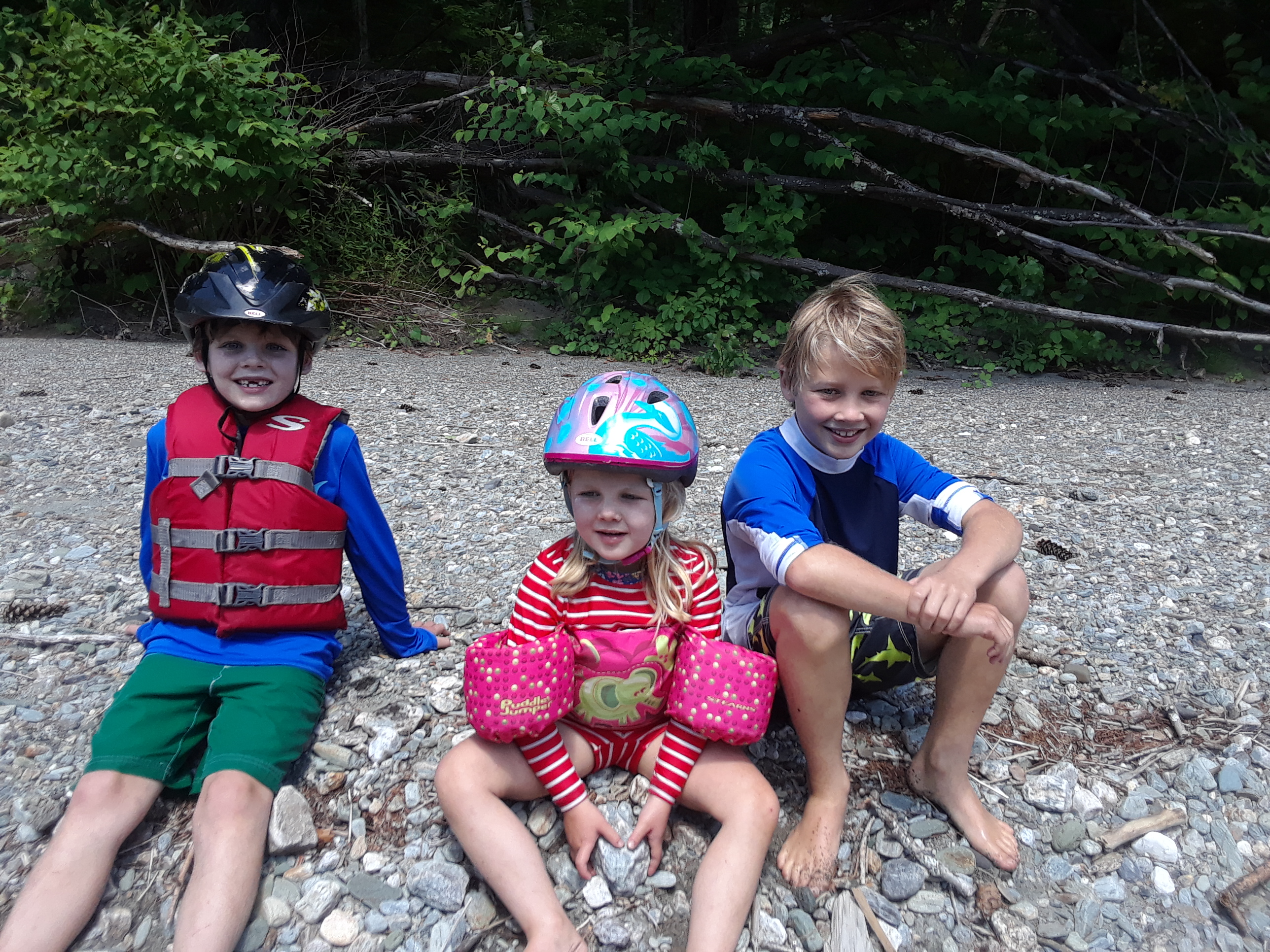Carrie and Mike McDonnell's kids are at home on the river, just like their dad.